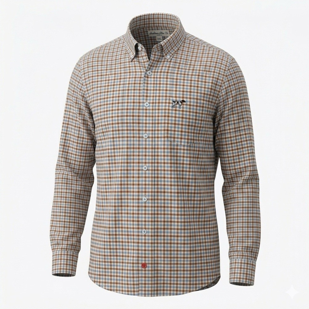 Southern Point Co. Shirt Mens XXL Performance  Stretch Vented Light Wrinkle Free